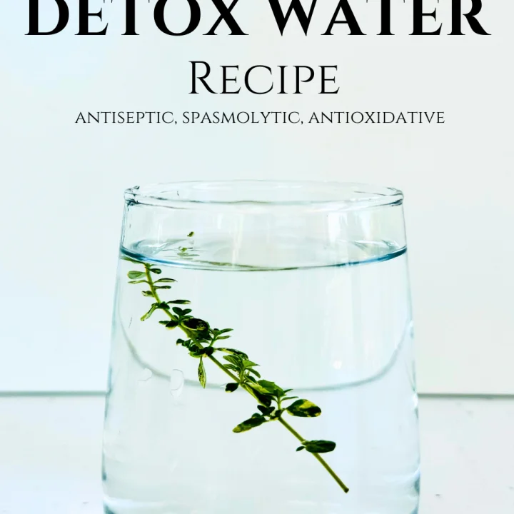 Lemon Thyme Detox Water