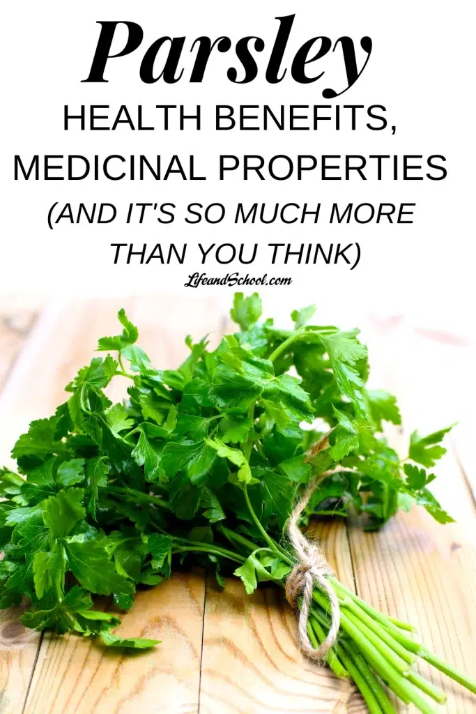 Parsley health benefits